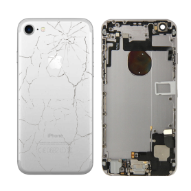 Spare Parts - Complete iPhone 7 Silver Chassis - Charging Connector Without Battery (Originally Disassembled) - Broken, wholesal