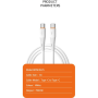 Chargeur, Connecteur - Câble en Silicone USB-C / USB-C PD65W 1M Blanc - WUW X225, prix de gros.