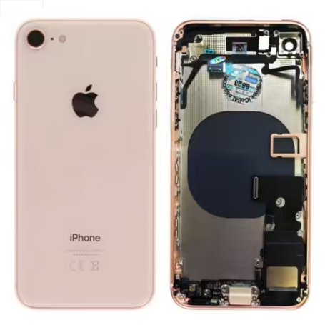 Châssis de Téléphone, Pièces iPhone - Châssis Complet iPhone 8 Or - Connecteur de Charge sans Batterie (Origine Demonté) Grade A