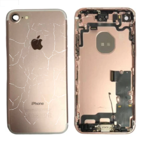 Châssis, Cadre - Châssis Complet iPhone 7 Rose - Connecteur de Charge sans Batterie (Origine Demonté) - Cassé, prix de gros.