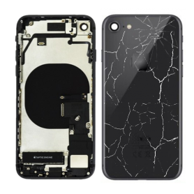 Châssis, Cadre, Structure - Châssis Complet iPhone 8 Noir - Connecteur de Charge sans Batterie (Origine Demonté) - Cassé, prix d