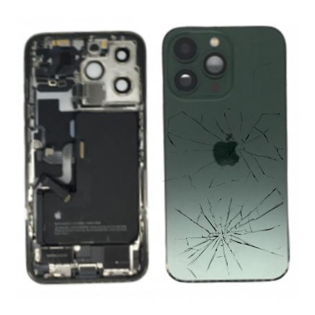 Module, Cadre - Châssis Complet iPhone 13 Pro Vert - Connecteur de Charge + Batterie (Origine Demonté) - Cassé, prix de gros.