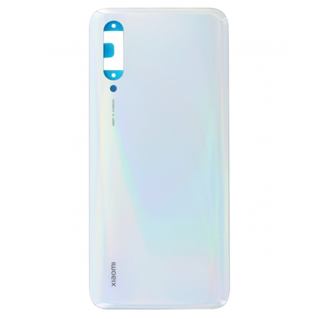 Dos, Coque, Capot - Vitre arrière Xiaomi Mi 9 Lite Blanc Sans logo + Adhesif, prix de gros.