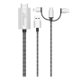 Connecteur, Adaptateur - Câble Type-C / Lightning / Micro-USB Combo vers TV HDMI FASR AD9 - 2M, prix de gros.