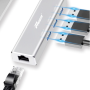 Concentrateur, Hub - Adaptateur en 4 Ports Type-C vers USB3.0 / Ethernet Gigabit - FASR AD11, prix de gros.