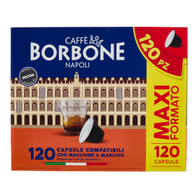 Espresso Pods, Coffee Capsules - Coffee Capsules Borbone Napoli Miscela Decisa - French standard size Nespresso L'OR - 120pcs, w