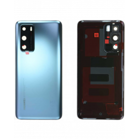 Vitre arrière HUAWEI P40 Argent Avec Adhesif (Sans Logo)