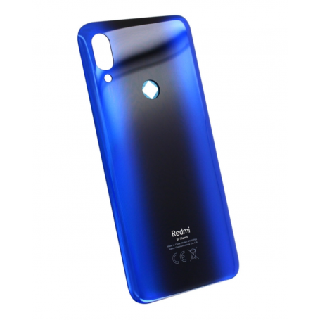 Vitre arrière Xiaomi Redmi 7 Bleu Avec Adhesif (Without Logo)