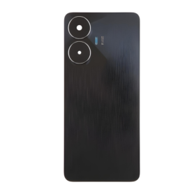 Dos, Coque, Vitre arrière - Vitre Arrière Realme C55 Noir (Original Démonté) - Grade A, prix de gros.