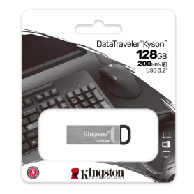 Périphérique de stockage, Clé USB Kingston DataTraveler USB-A 3.2 DTKN/128GB - Argent (Origine), prix de gros.