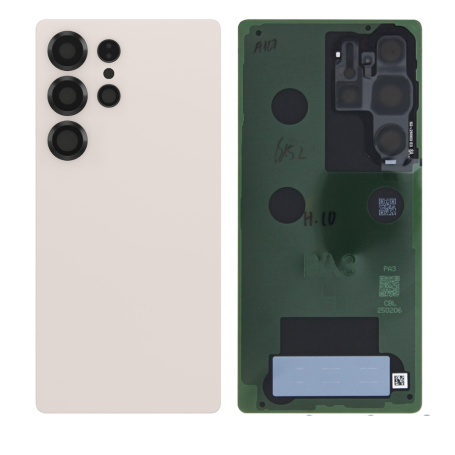 Dos, Vitre arrière - Vitre Arrière Galaxy S25 Ultra Titane Or Rose (S938B) (Sans logo), prix de gros.