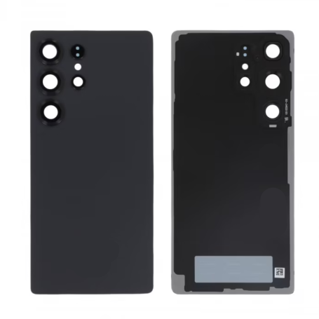 Vitre arrière, Dos - Vitre Arrière Galaxy S25 Ultra Titane Noir de Jais (S938B) (Sans logo), prix de gros