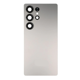 Dos, Coque - Vitre Arrière Galaxy S25 Ultra Titane Gris (S938B) (Sans logo), prix de gros.