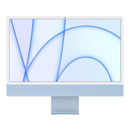Ordinateur Apple, Desktop - iMac 4.5K 24" - 8 Go/512 Go SSD - Apple M1 - Bleu - Grade AB avec Chargeur et sans Boîte, prix de gr