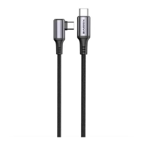 Braided Cable 60W USB-C / USB-C 1m XSSIVE XSS-BR1MCC 90° Charging Cable, Data Cable - Braided Cable 60W USB-C / USB-C 1m XSSIVE XSS-BR1MCC 90°, wholesale price