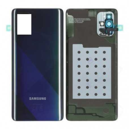 Dos, Coque - Vitre arrière Samsung Galaxy A71 (A715F) Sans Contour Lentille Noir (Original Démonté) - Grade A, prix de gros.