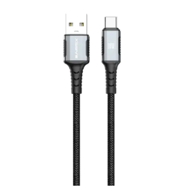 Braided USB-A/USB-C 18W 1M Cable XSSIVE XSS-BR-AC-B 1M - Black Charging Cable, Connector - Braided USB-A/USB-C 18W 1M Cable XSSIVE XSS-BR-AC-B 1M - Black, wholesale price