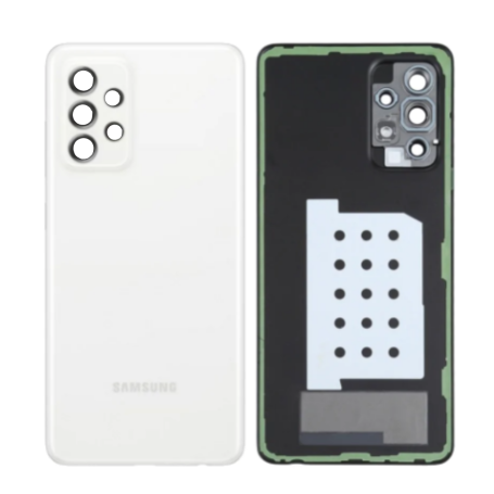 Back Glass, Rear Cover - Samsung Galaxy A52 (A525F) Rear Glass, Frameless, White Lens (Original, Disassembled) - Grade A, wholes