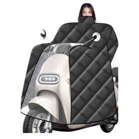 Protection, Housse - Couverture coupe-vent d’hiver pour moto électrique, chaude et épaisse avec col protecteur - 220*82cm, prix 