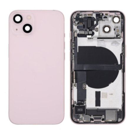 Back Glass, Rear Cover - Back Cover Housing iPhone 13 Rose - Charging Connector + Without Battery (Original Disassembled) Grade 