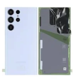 Back Glass - Samsung Galaxy S23 Ultra Frameless Rear Glass with Sky Blue Lens (Original Disassembled) - Grade A, wholesale price