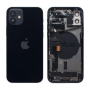 Back Cover Housing iPhone 12 Black - Charging Connector Without Battery (Original Disassembled) Grade B