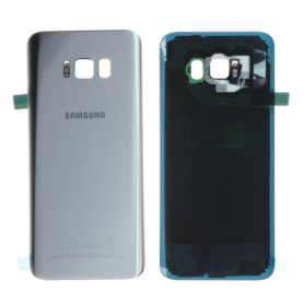 Back Glass - Samsung Galaxy S8 Plus Rear Window (G955F) Silver without Lantille Contour (Original Disassembled) - Grade A, whole