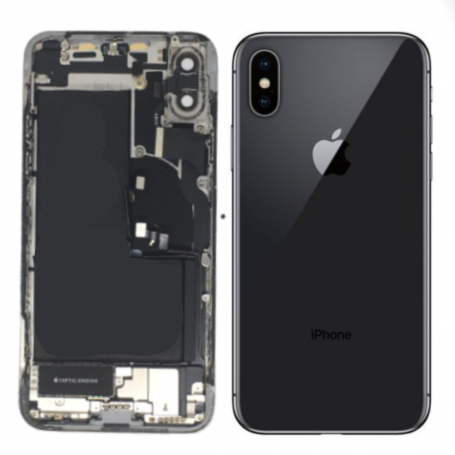 Châssis, Cadre arrière - Châssis Complet iPhone X Noir - Connecteur de Charge + Sans Batterie (Origine Demonté) Grade B, prix de