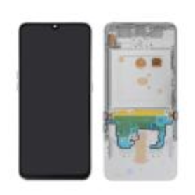 Écran, Display - Ecran Samsung Galaxy A80 (A805F) Argent Avec Châssis (OLED), prix de gros.