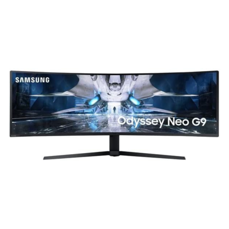 Monitor, Display - Curved Gaming Screen Samsung Neo G9 LS49AG950NUXEN 49 DWQHD - 5120 x 1440 / 240 Hz - White - Used with Charge