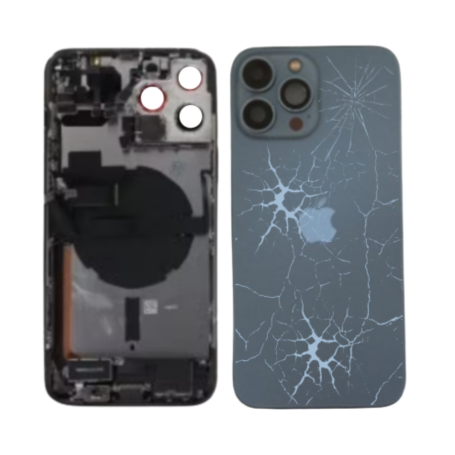 Replacement Parts - iPhone 13 Pro Max Complete Chassis Alpine Blue - Charging Connector without Battery (Original Disassembled)