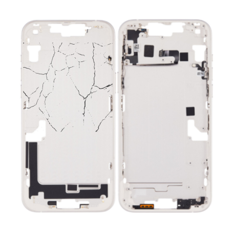 Back Cover - copy of Chassis Empty iPhone 14 White (Origin Disassembled) - Grade B, wholesale price