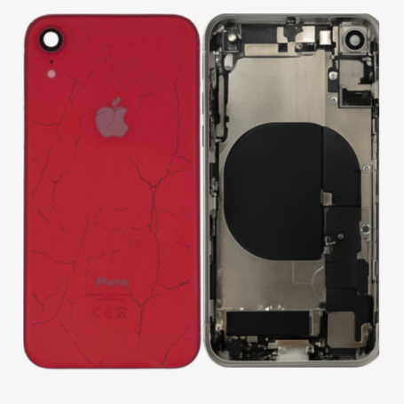 Coque, Boîtier - Châssis Complet iPhone XR Rouge - Connecteur de Charge sans Batterie (Origine Demonté) - Cassé, prix de gros.