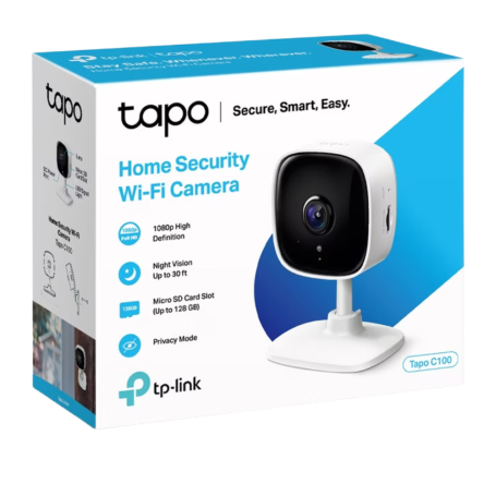 Surveillance Camera - TP-Link Tapo C100 HD Wi-Fi Security Camera - White, wholesale price