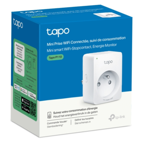 Prise intelligente WiFi, plug smart - Mini Prise Connectée WiFi avec Suivi de Consommation Énergétique TP‑Link Tapo P110, prix d