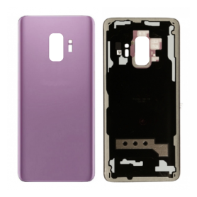 Dos, Coque - Vitre arrière Samsung Galaxy S9 (G960F) Violet Sans Contour Lentille (Original Démonté) - Grade A, prix de gros.