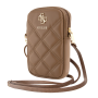 Étui, Housse - Pochette pour téléphone portable Zip PU Quilted 4G Guess GUWBZPSQSSGW – Marron, prix de gros.