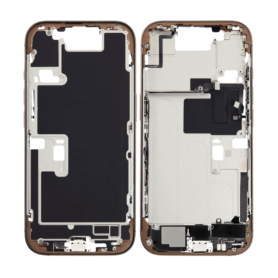 Replacement Frame - iPhone 16 Pro Max Back Frame without Rear Glass without Battery Titanium Sand eSIM US (Original Disassembled