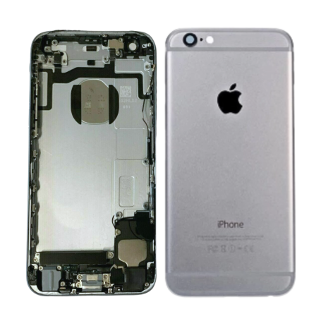 Chassis, Housing - iPhone 6 Silver Complete Chassis - Charging Connector without Battery (Original Disassembled) Grade B, wholes