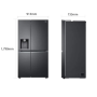 Frigo, Congélateur - Réfrigérateur américain LG GSJV90MCAE Noir - Occasion, prix de gros.