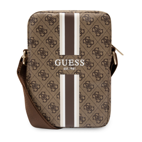 Crossbody Bag, Satchel - Guess Stripes GUTB8P4RPSW 4G Tablet Crossbody Bag – 8" Brown, wholesale price