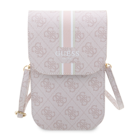 Accessoire smartphone, Housse téléphone - Pochette pour téléphone portable 4G Stripes Guess GUWBP4RPSP – Rose, prix de gros.