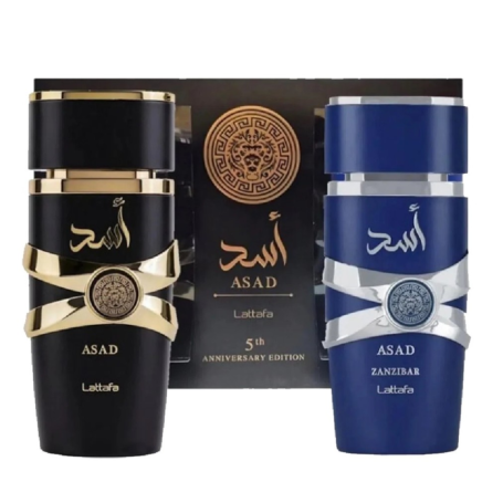 Fragrance, Scent - Lattafa Asad 2-Piece Gift Set: Asad Eau de Parfum 100ml and Asad Zanzibar 100ml - Unisex, wholesale price