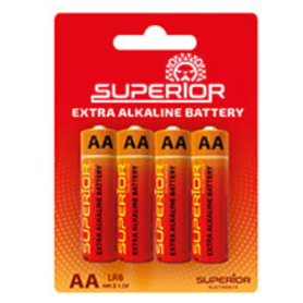 Batteries, Accus - Piles Alcalines AA/LR6 4 Pcs - Superior Electronics SUPBA002, prix de gros.