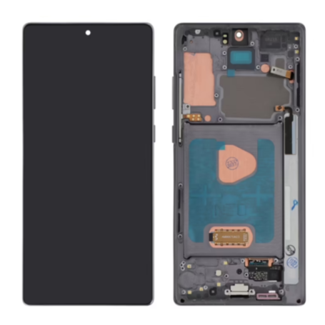 Screen Samsung Galaxy Note 20 5G Black + Frame (Original Disassembled) - Grade A