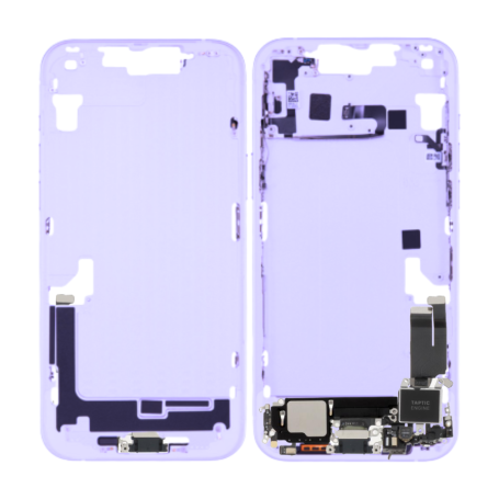 Replacement Part - iPhone 14 Rear Frame without Back Glass without Battery Purple (Original Disassembled) - Grade AB, wholesale