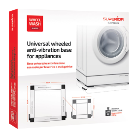 Antivibration Base, Support - Universal Antivibration Support with Wheels for Washing Machine and Dryer - 37 to 62cm - Max 250kg