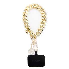 Bijoux, Accessoires - Chaîne universelle HDSP Large Chain avec charme 4G longueur max 15 cm GUESS GUOUCBMC4MD – Or, prix de gros