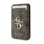 Housse, Étui, Protection - Coque portefeuille iPhone 4G PU avec emplacement cartes et support MagSafe GUESS GUWMSHG4BLW – Marron