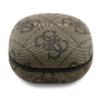 Casque, Oreillettes - Écouteurs sans Fil Bluetooth + Boîtier de Chargement PU Type-C avec Logo 4G GUESS GUTWST3P4EGW - Marron, p